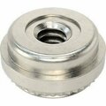 Bsc Preferred Aligning Press-Fit Nut for Sheet Metal 18-8 Stainless Steel 6-32 Thread for 0.038 Min Thick, 5PK 99051A960